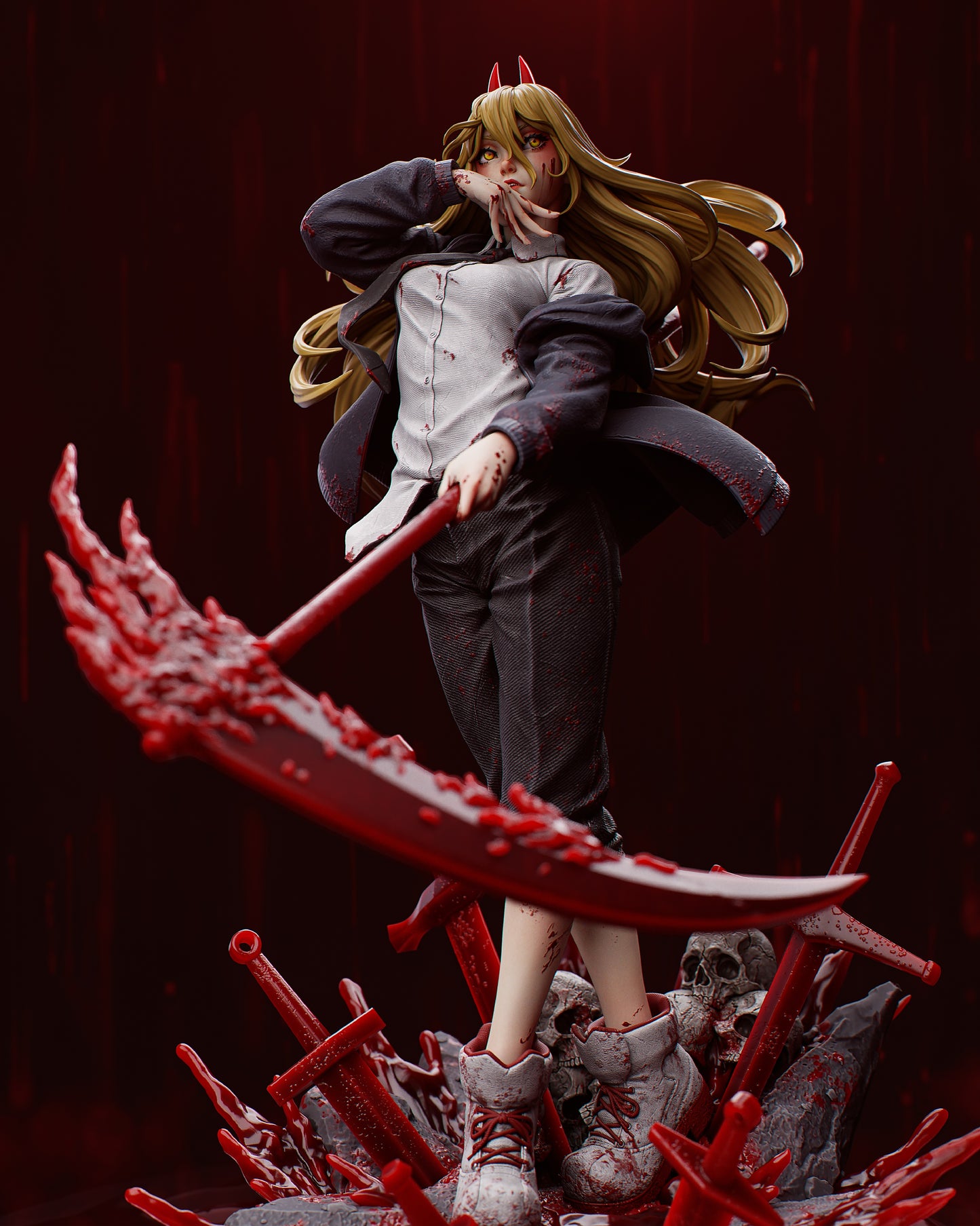 Power- Chainsaw Man - FAN ART FIGURE Statue