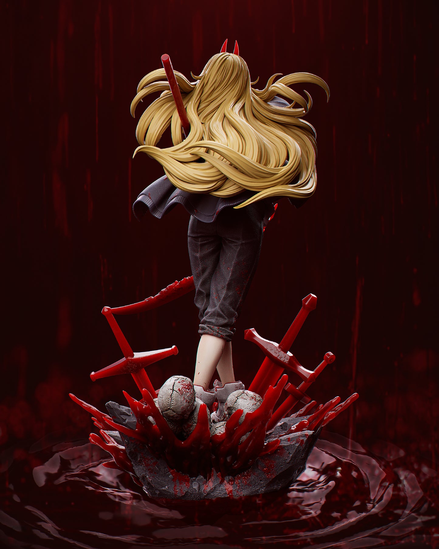 Power- Chainsaw Man - FAN ART FIGURE Statue