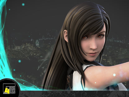 Cloud & Tifa & Aerith Diorama | Final Fantasy | Fan Art Figure Statue |