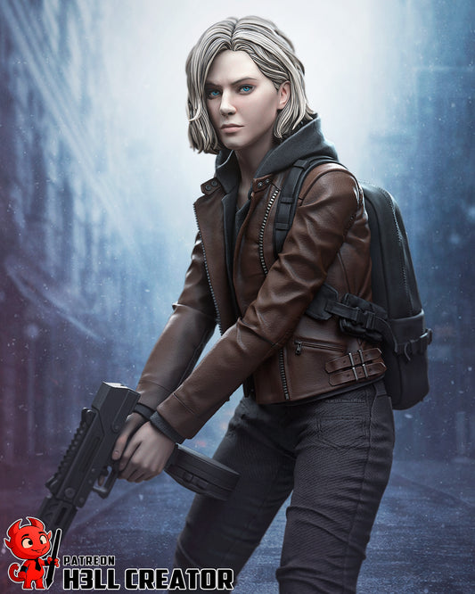 Grace Ashcroft Resident Evil | FAN ART FIGURE | 3d Printed Model | Hand painted | Resin Figure|