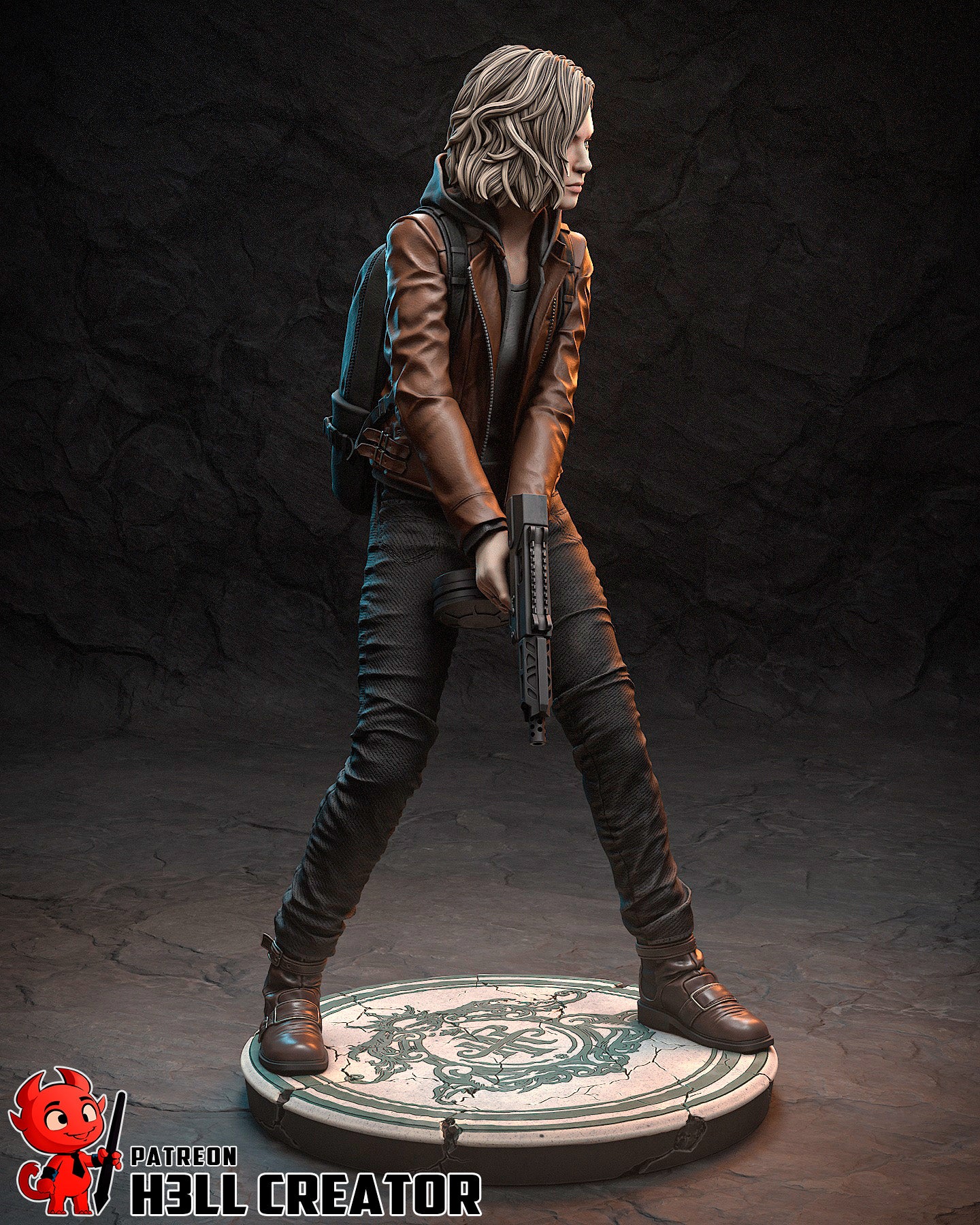Grace Ashcroft Resident Evil | FAN ART FIGURE | 3d Printed Model | Hand painted | Resin Figure|