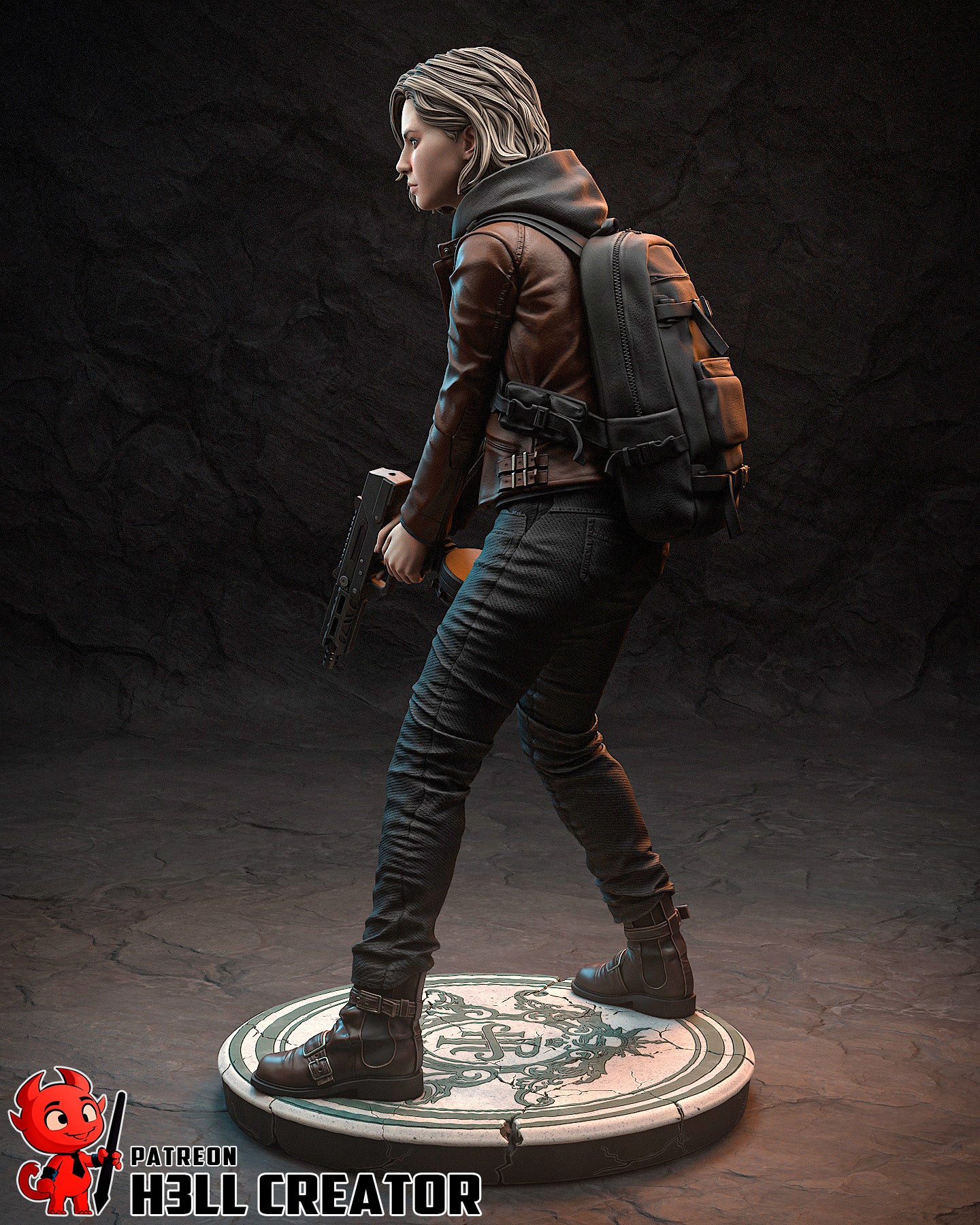 Grace Ashcroft Resident Evil | FAN ART FIGURE | 3d Printed Model | Hand painted | Resin Figure|