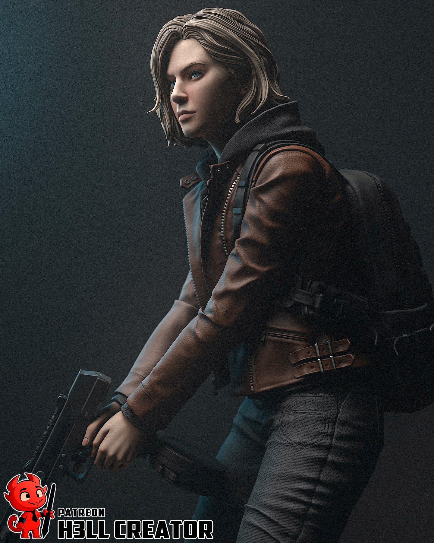 Grace Ashcroft Resident Evil | FAN ART FIGURE | 3d Printed Model | Hand painted | Resin Figure|
