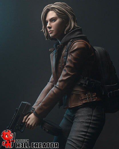 Grace Ashcroft Resident Evil | FAN ART FIGURE | 3d Printed Model | Hand painted | Resin Figure|