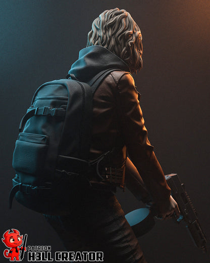 Grace Ashcroft Resident Evil | FAN ART FIGURE | 3d Printed Model | Hand painted | Resin Figure|