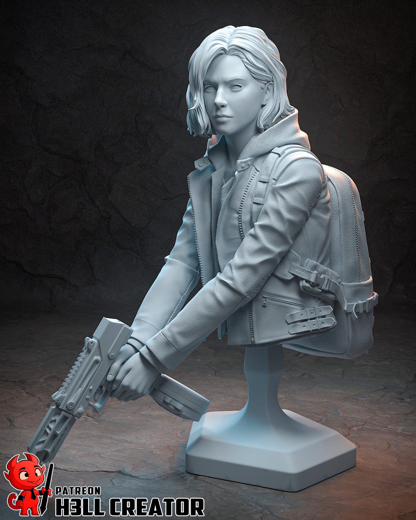 Grace Ashcroft Resident Evil | FAN ART FIGURE | 3d Printed Model | Hand painted | Resin Figure|