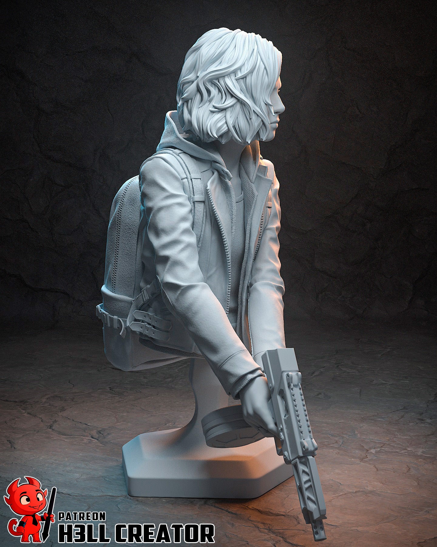 Grace Ashcroft Resident Evil | FAN ART FIGURE | 3d Printed Model | Hand painted | Resin Figure|