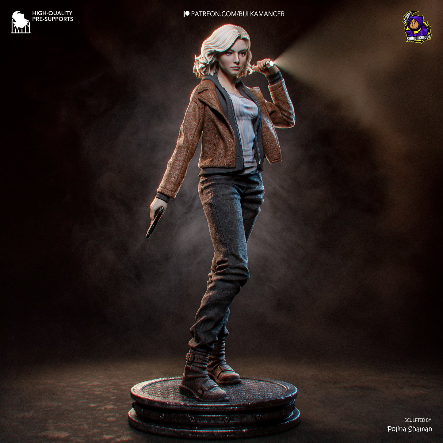 Grace Ashcroft Resident Evil | FAN ART FIGURE | 3d Printed Model | Hand painted | Resin Figure|