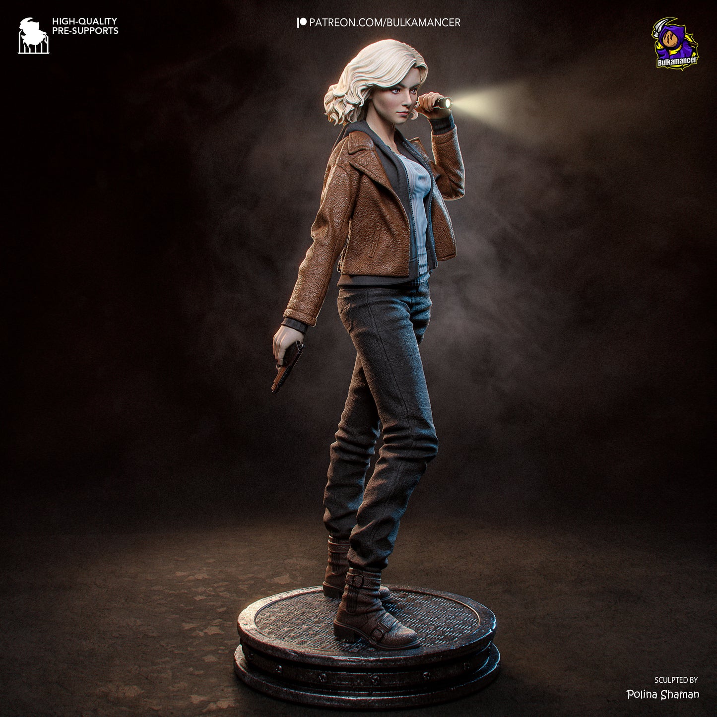 Grace Ashcroft Resident Evil | FAN ART FIGURE | 3d Printed Model | Hand painted | Resin Figure|