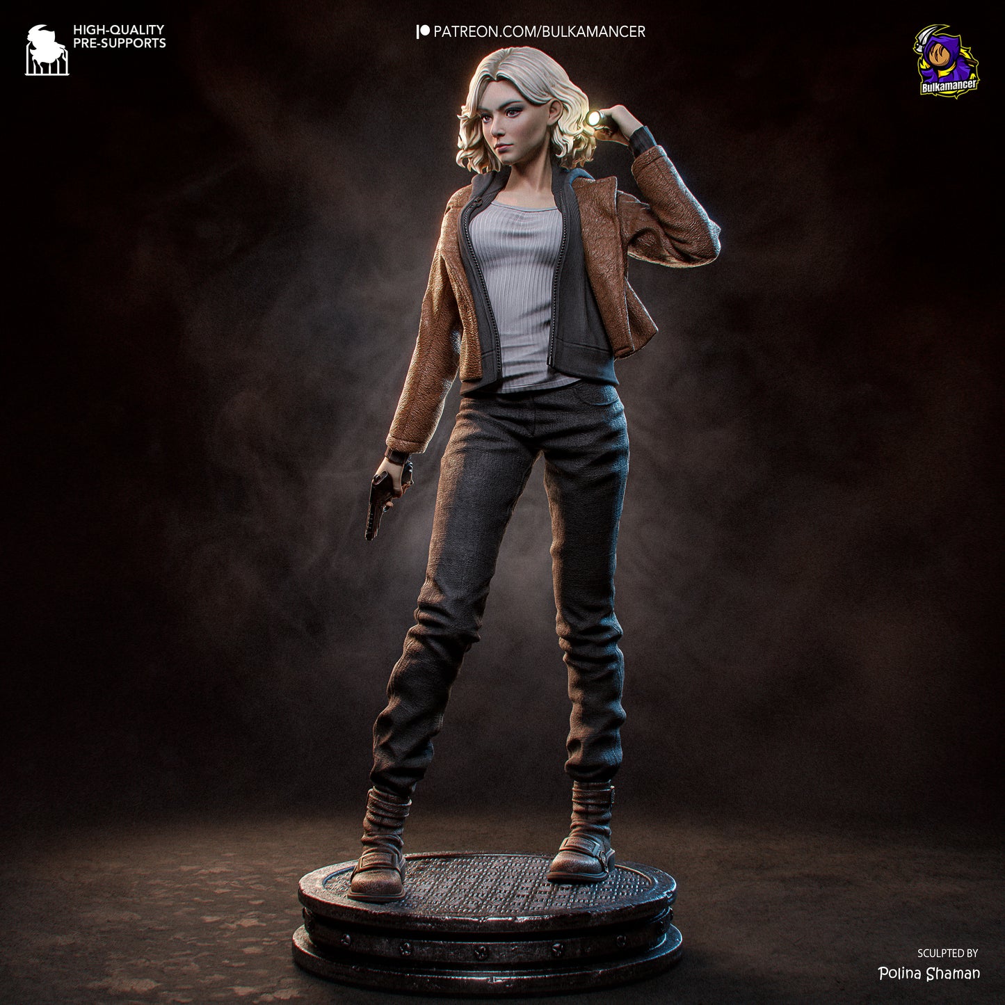 Grace Ashcroft Resident Evil | FAN ART FIGURE | 3d Printed Model | Hand painted | Resin Figure|