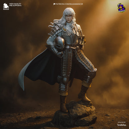 Griffith -Berserk FAN ART FIGURE | 3D Printed | Handmade Gift | Resin Figure | Hand Painted |Garage Kit