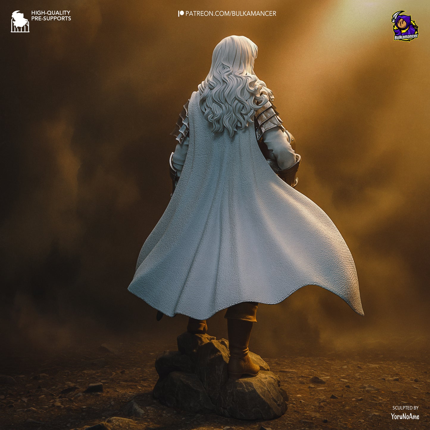 Griffith -Berserk FAN ART FIGURE | 3D Printed | Handmade Gift | Resin Figure | Hand Painted |Garage Kit