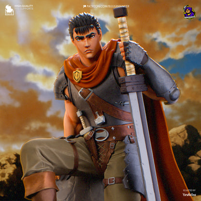 Guts -Berserk FAN ART FIGURE | 3D Printed | Handmade Gift | Resin Figure | Hand Painted |Garage Kit
