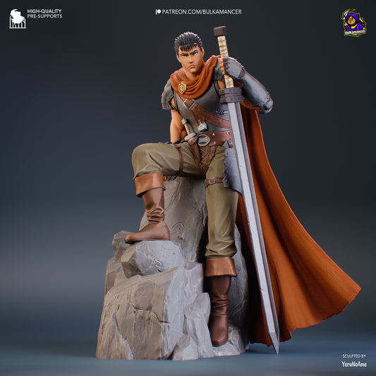 Guts -Berserk FAN ART FIGURE | 3D Printed | Handmade Gift | Resin Figure | Hand Painted |Garage Kit