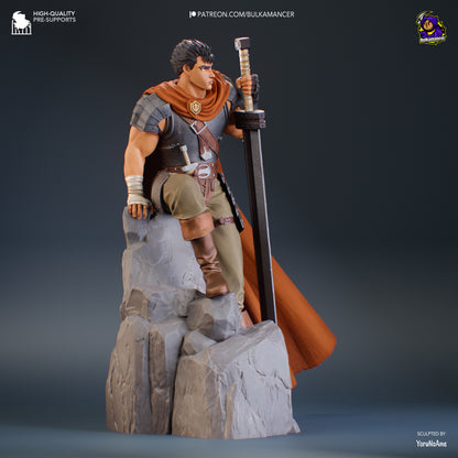 Guts -Berserk FAN ART FIGURE | 3D Printed | Handmade Gift | Resin Figure | Hand Painted |Garage Kit