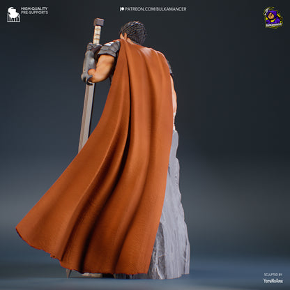 Guts -Berserk FAN ART FIGURE | 3D Printed | Handmade Gift | Resin Figure | Hand Painted |Garage Kit