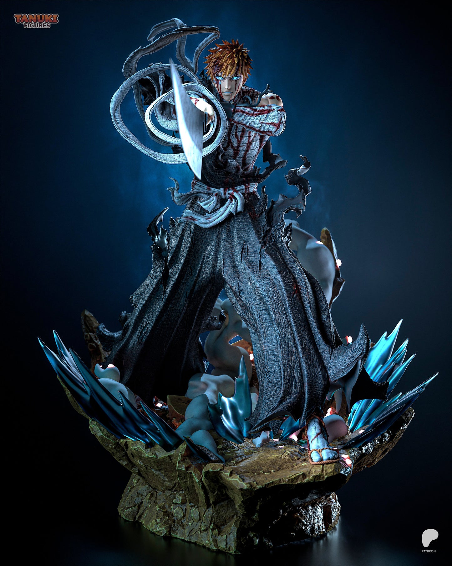 ICHIGO KUROSAKI | Bleach | 3D Printed | Gift For Gamer | Handmade Gift | Resin Figure | Hand Painted