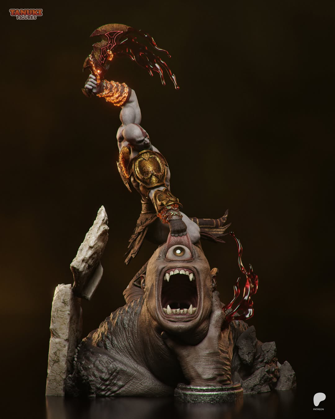 Kratos | God Of War | Fan Art Figure Statue |