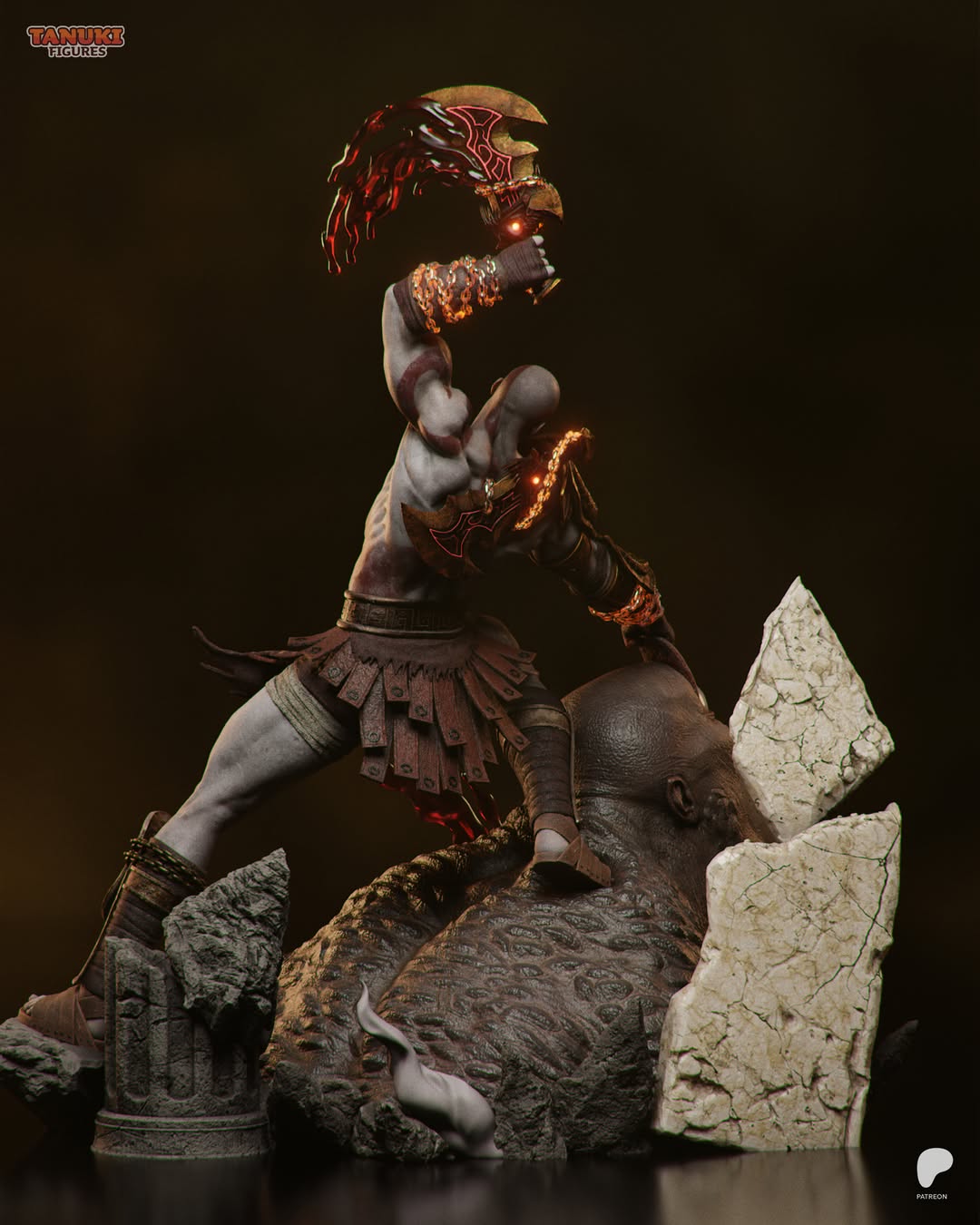 Kratos | God Of War | Fan Art Figure Statue |