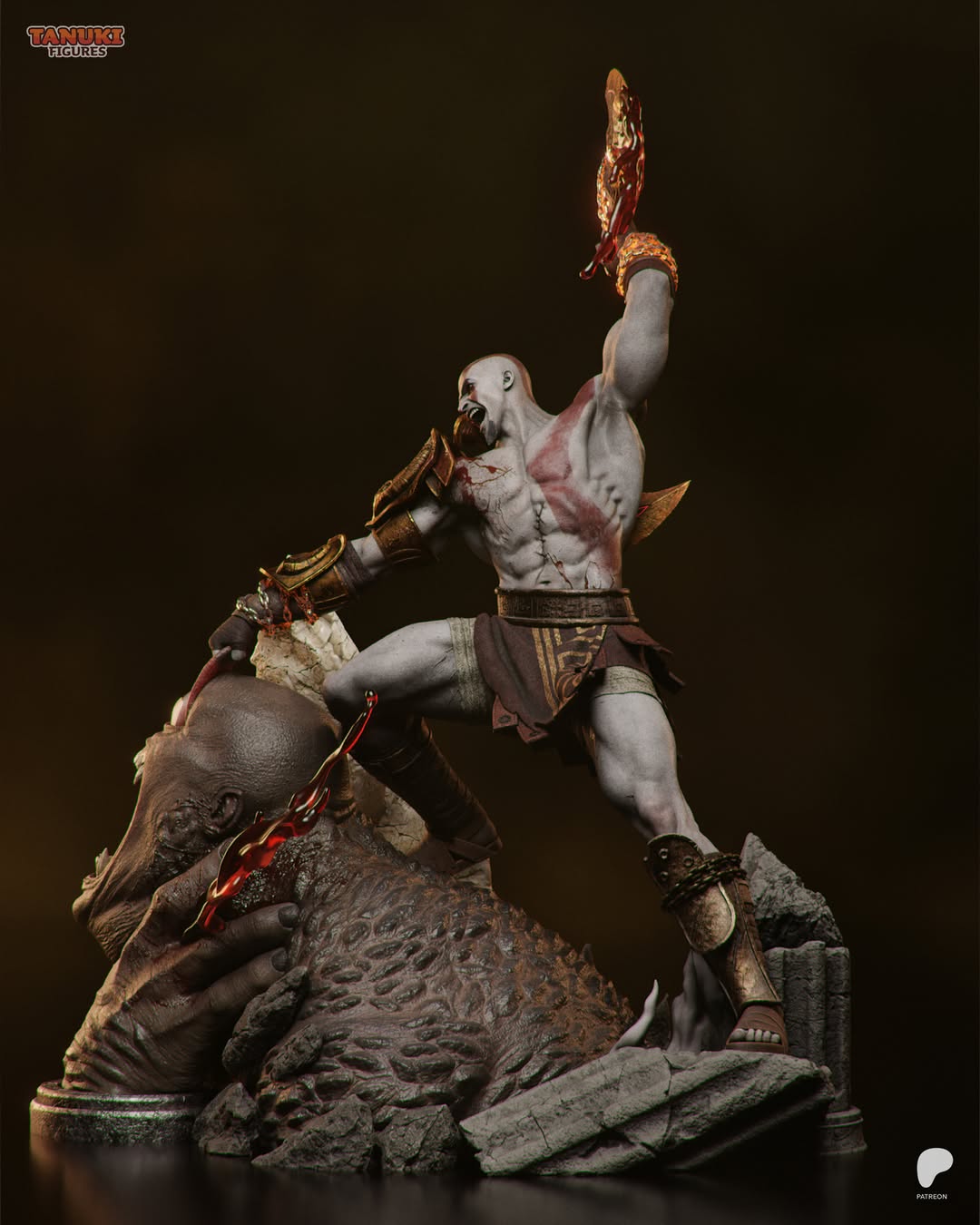 Kratos | God Of War | Fan Art Figure Statue |
