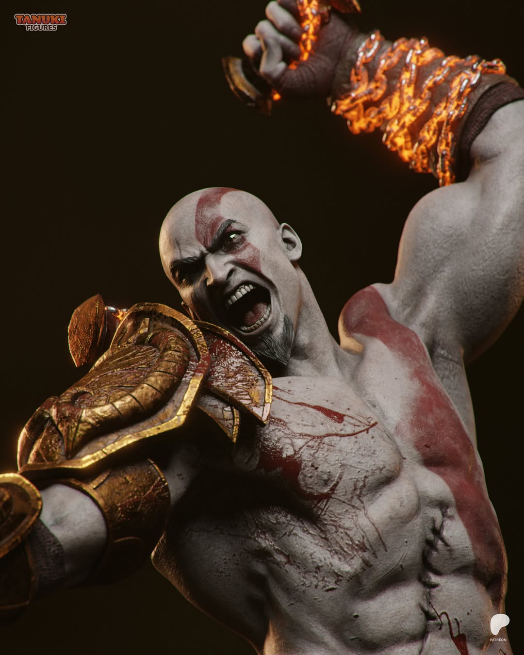 Kratos | God Of War | Fan Art Figure Statue |