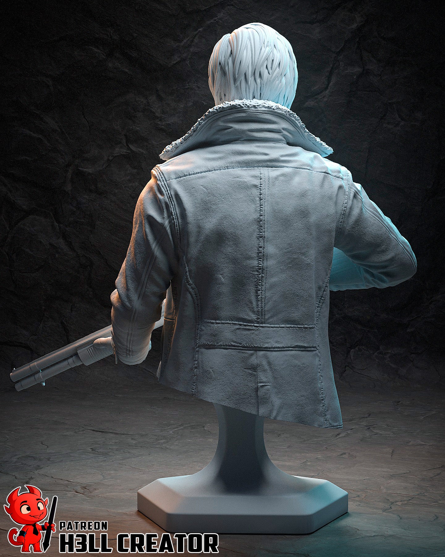 Leon Kennedy Resident Evil | FAN ART FIGURE | 3d Printed Model | Hand painted | Resin Figure|