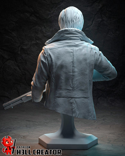 Leon Kennedy Resident Evil | FAN ART FIGURE | 3d Printed Model | Hand painted | Resin Figure|
