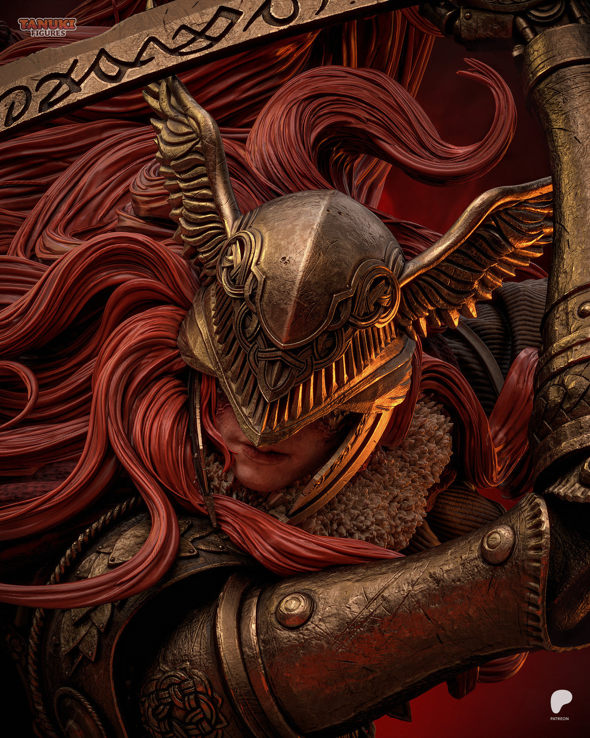 Malenia — Elden Ring Fan Art Hand-Painted Figure | Made to Order