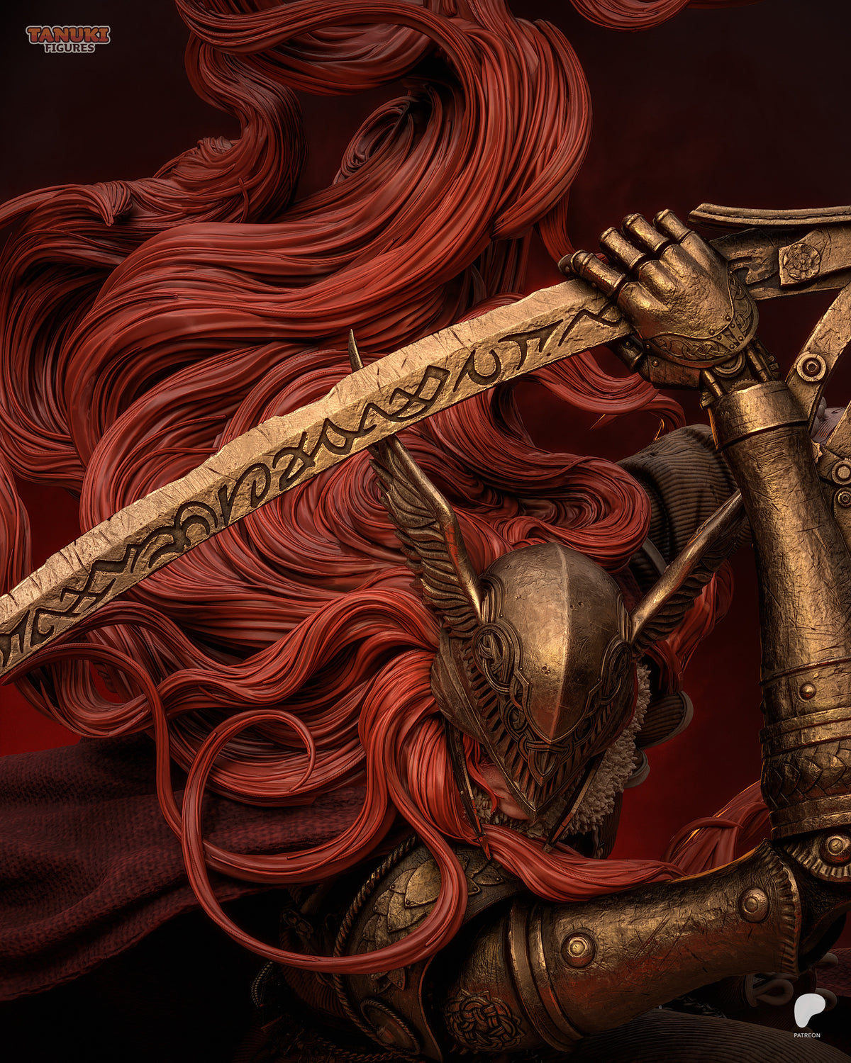 Malenia — Elden Ring Fan Art Hand-Painted Figure | Made to Order