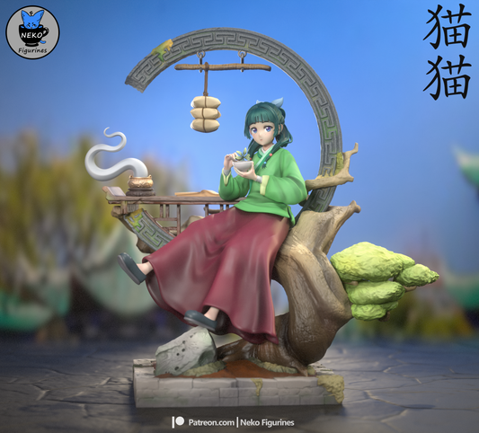 MaoMao|  Apothecary Diaries | 3D Printed | Gift For Gamer | Handmade Gift | Resin Figure | Hand Painted
