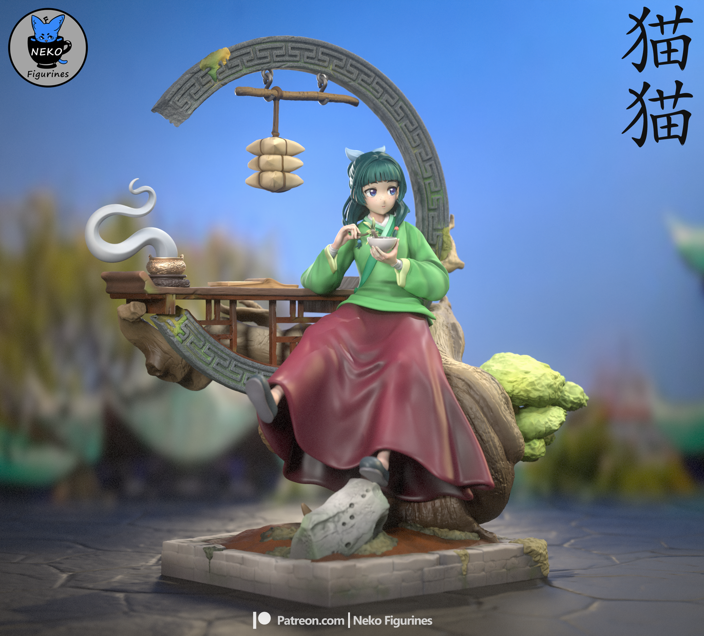 MaoMao|  Apothecary Diaries | 3D Printed | Gift For Gamer | Handmade Gift | Resin Figure | Hand Painted