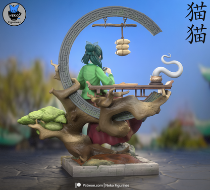 MaoMao|  Apothecary Diaries | 3D Printed | Gift For Gamer | Handmade Gift | Resin Figure | Hand Painted