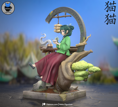 MaoMao|  Apothecary Diaries | 3D Printed | Gift For Gamer | Handmade Gift | Resin Figure | Hand Painted