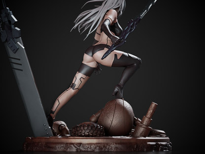 A2 Nier Automata | FAN ART FIGURE | 3d Printed Model | Hand painted | Resin Figure|