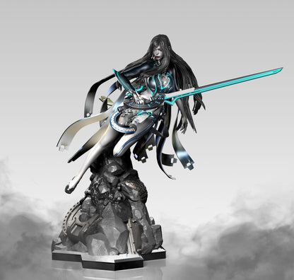Raven & Tachy Diorama | Stellar Blade | FAN ART FIGURE | 3d Printed Model | Hand painted | Resin Figure|