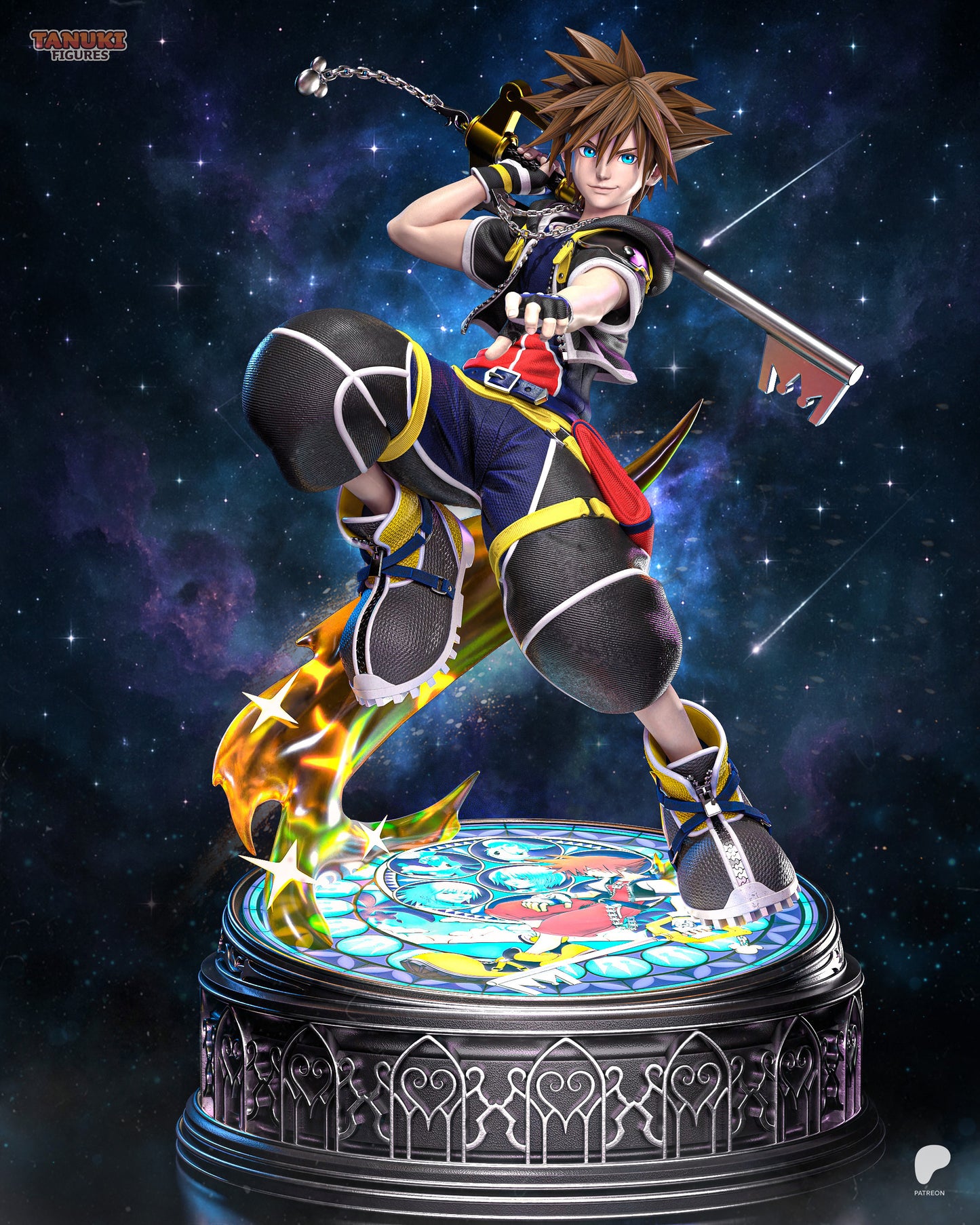 Sora | Kingdom Hearts | Final Fantasy | Fan Art Figure Statue |