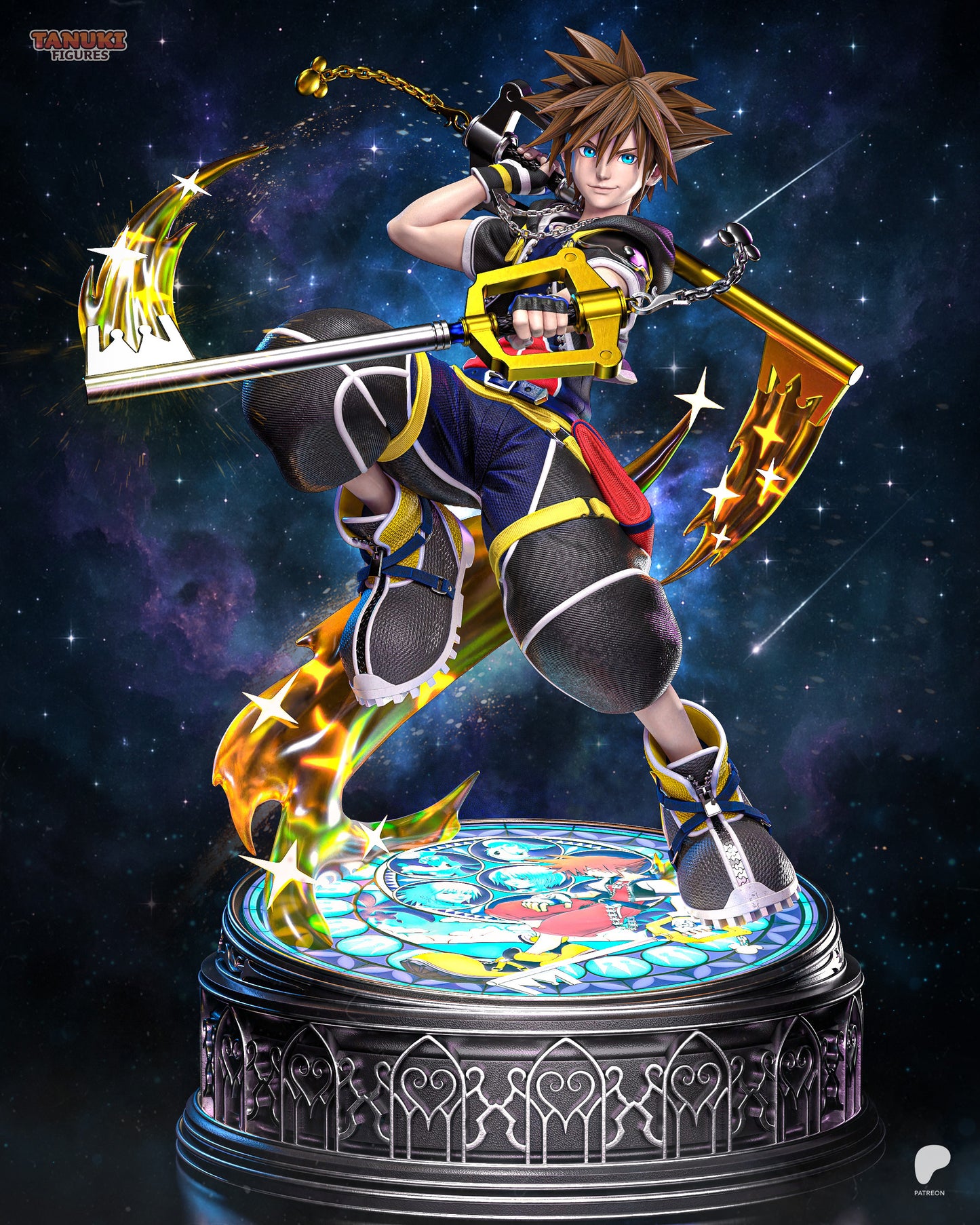 Sora | Kingdom Hearts | Final Fantasy | Fan Art Figure Statue |