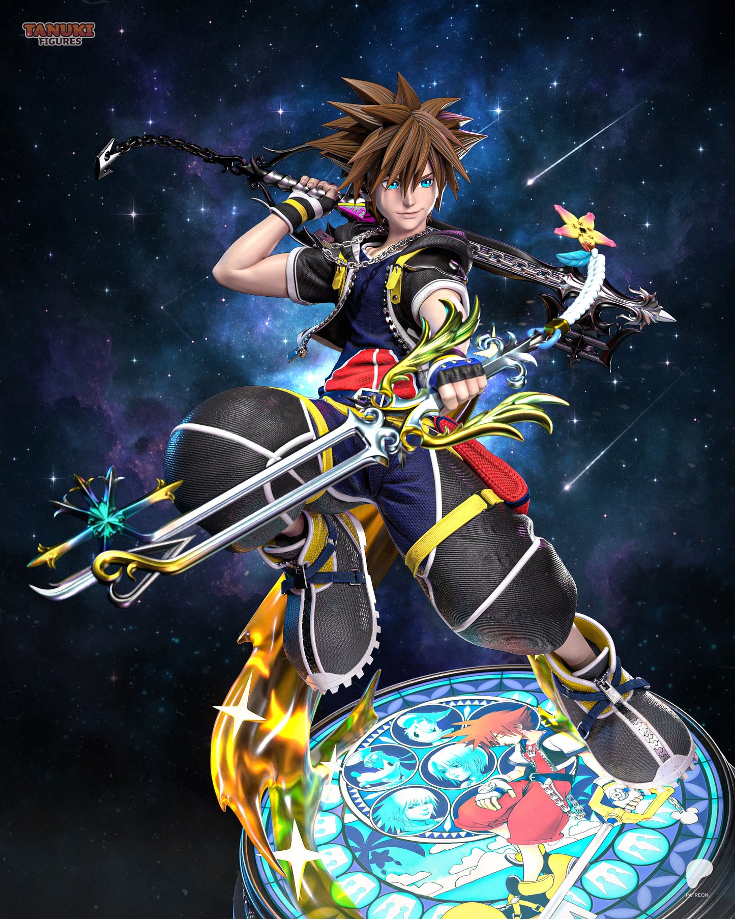 Sora | Kingdom Hearts | Final Fantasy | Fan Art Figure Statue |