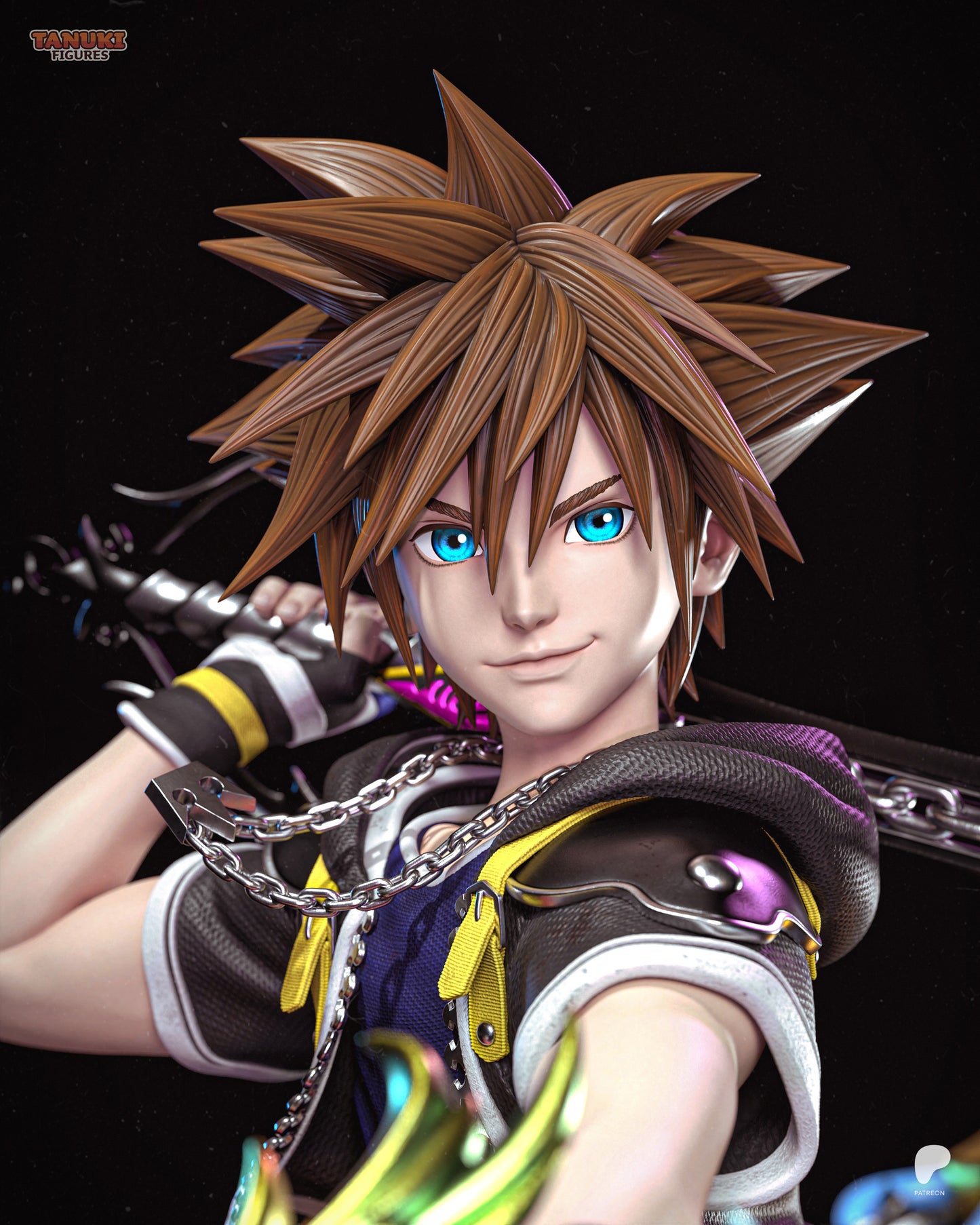 Sora | Kingdom Hearts | Final Fantasy | Fan Art Figure Statue |