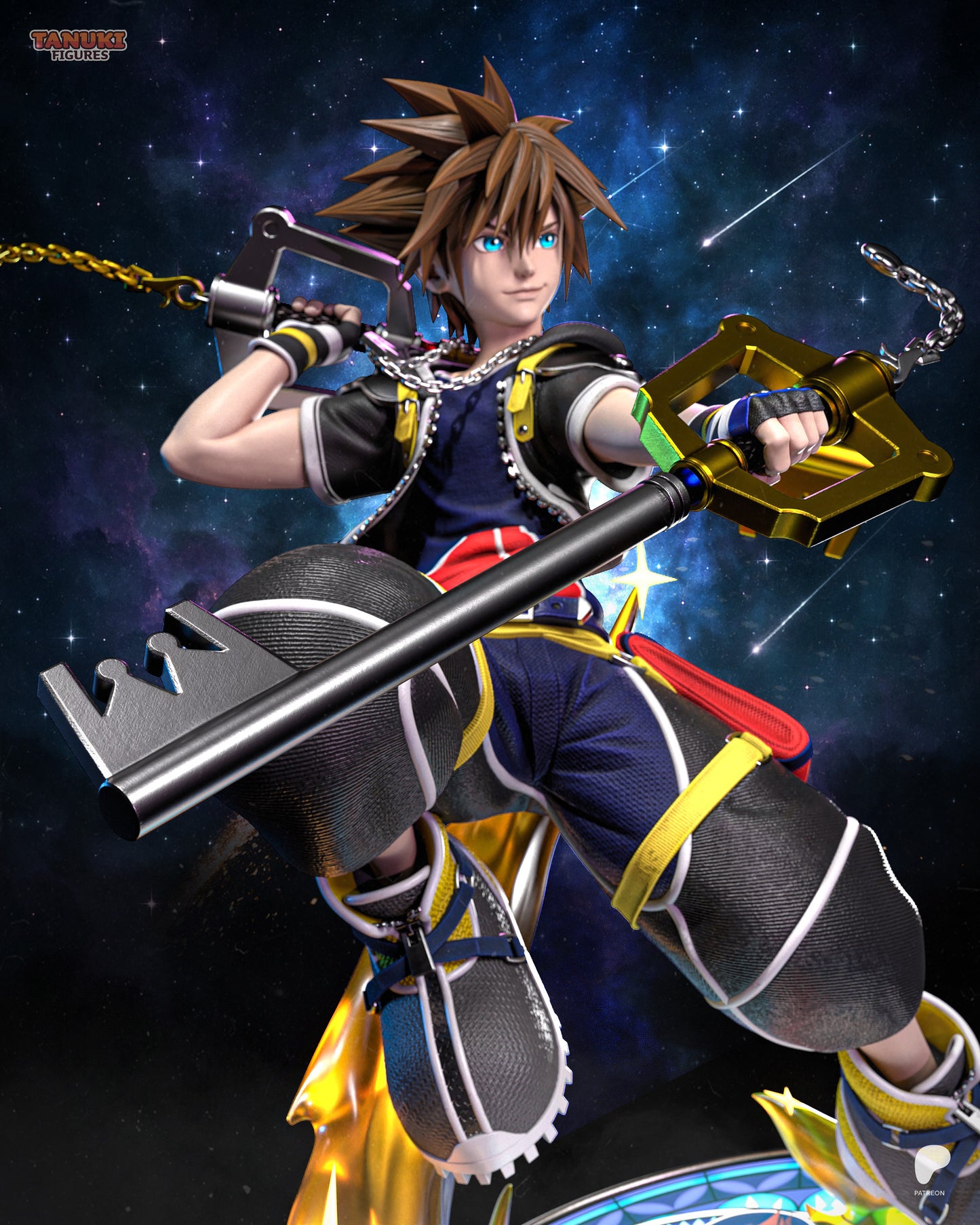 Sora | Kingdom Hearts | Final Fantasy | Fan Art Figure Statue |