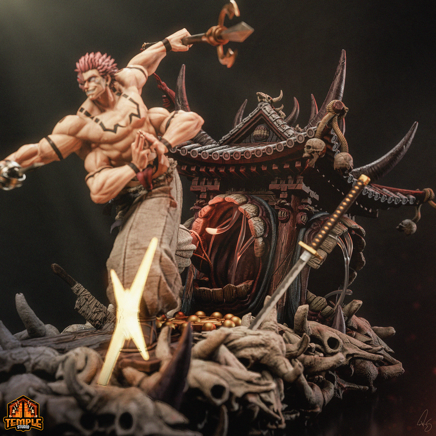 Sukuna - Jujutsu Kaisen - FAN ART FIGURE Statue