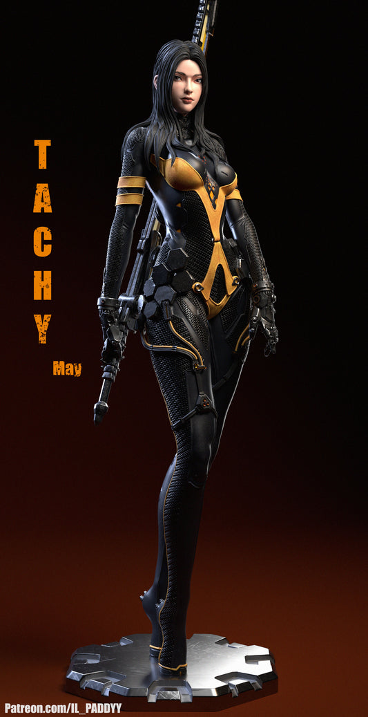 Tachy | Stellar Blade | FAN ART FIGURE | 3d Printed Model | Hand painted | Resin Figure|