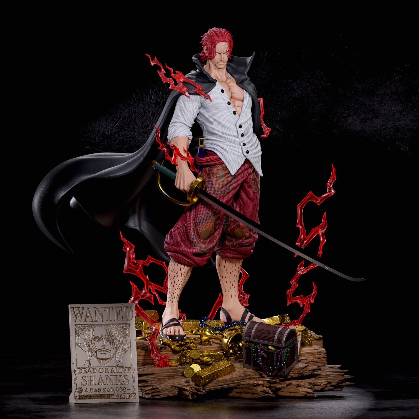 Shanks | One Piece | Fan Art Figure Statue |