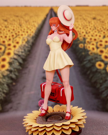 Asuka Langley Evangelion | FAN ART FIGURE | 3d Printed Model | Hand painted | Resin Figure|