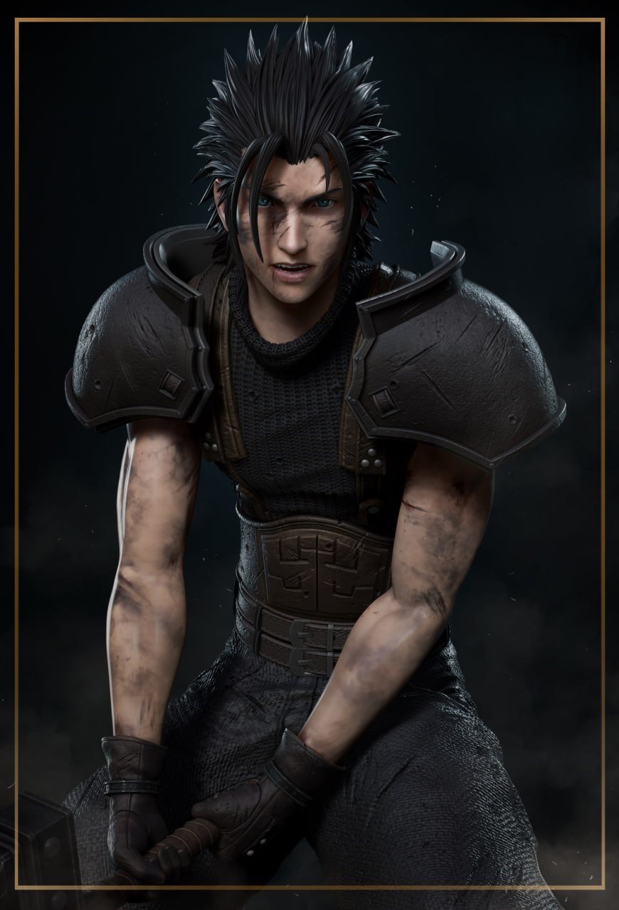 Zack Fair | Final Fantasy | Fan Art Figure Statue |