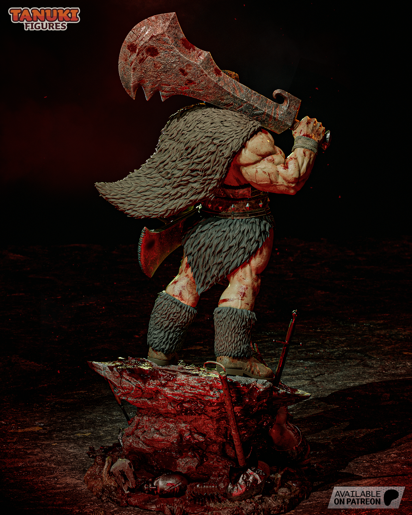 ZODD -Berserk FAN ART FIGURE | 3D Printed | Handmade Gift | Resin Figure | Hand Painted |Garage Kit