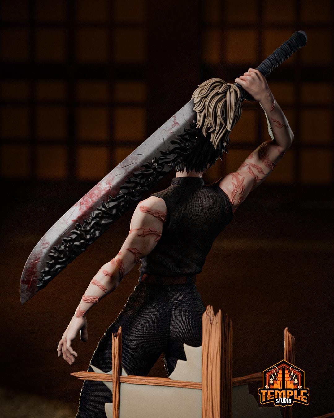 Limited Edition Maki Zenin - Jujutsu Kaisen - FAN ART FIGURE Statue 3D Printed | Handmade | Resin Figure | Hand Painted