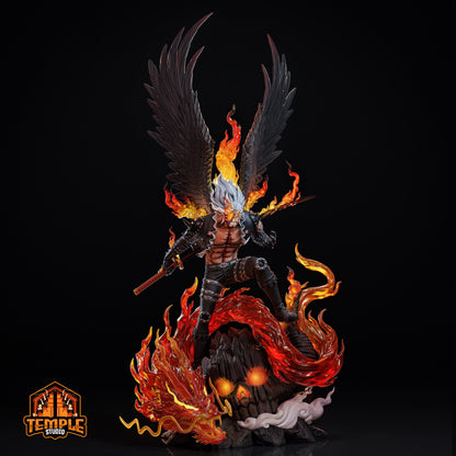 King the Conflagration | FAN ART FIGURE| One Piece | Figure Statue 3D Printed  | Handmade Gift | Resin Figure | Hand Painted| Garage Kit