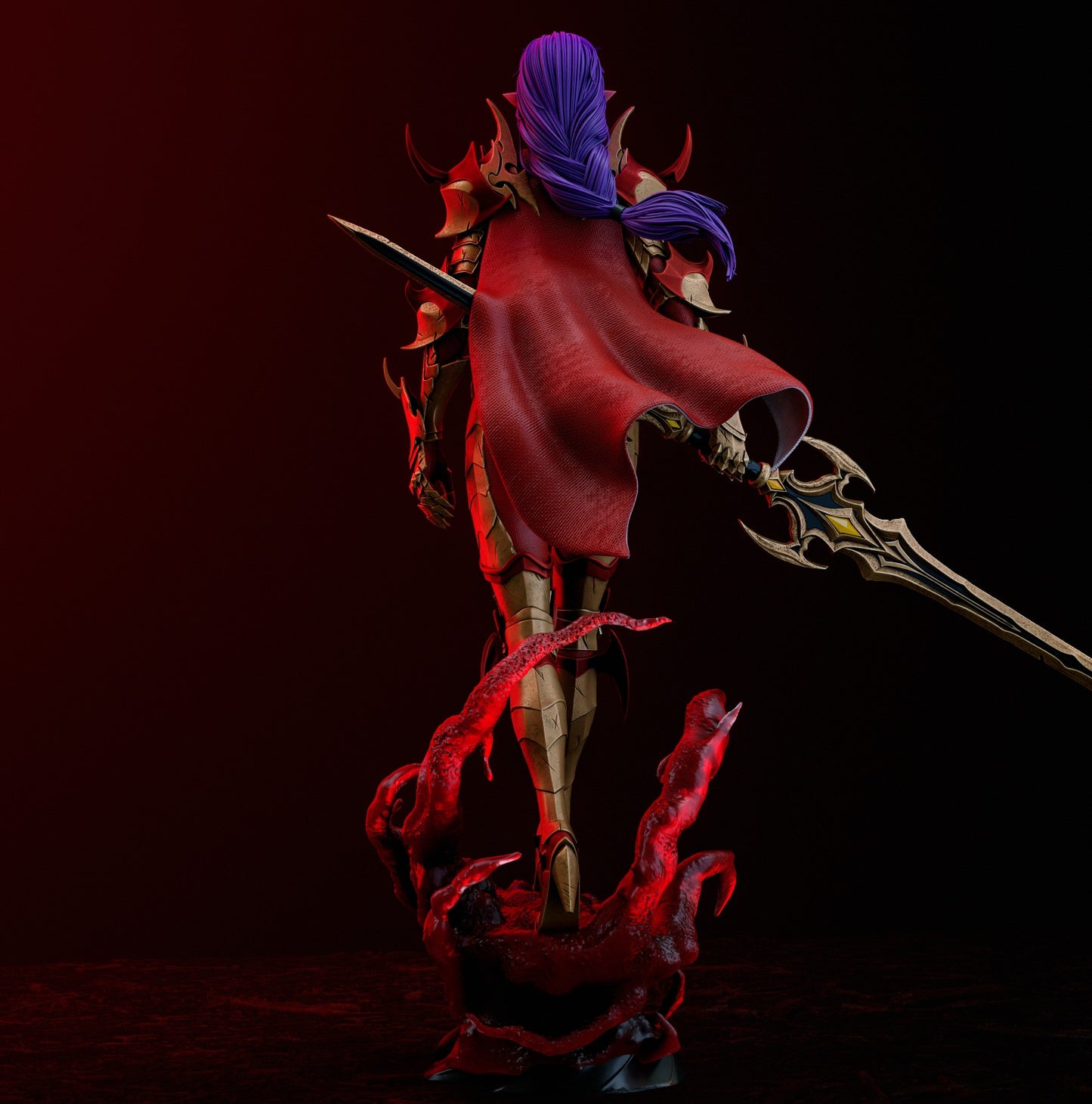 Esil | Solo Leveling | FAN ART FIGURE | 3d Printed Model | Hand painted | Resin Figure|