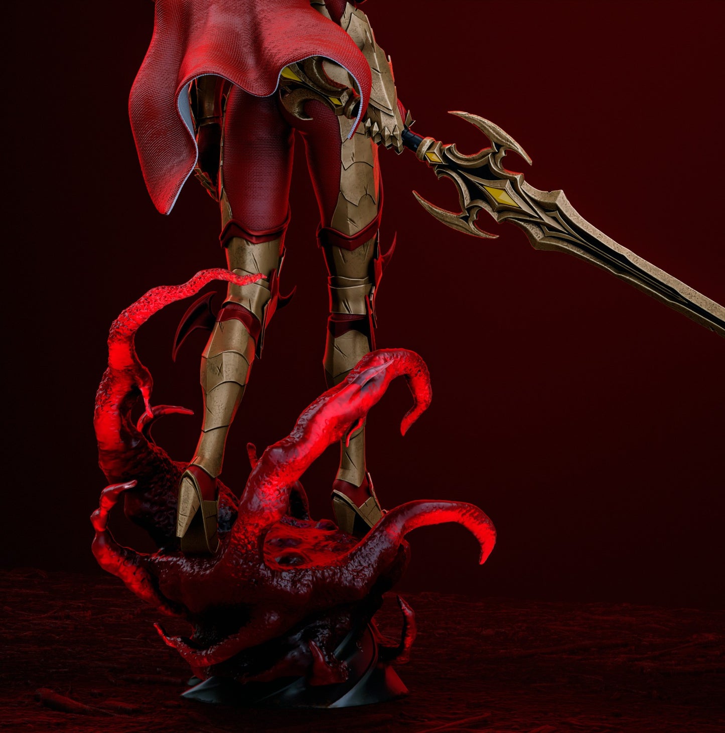 Esil | Solo Leveling | FAN ART FIGURE | 3d Printed Model | Hand painted | Resin Figure|